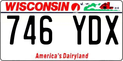 WI license plate 746YDX