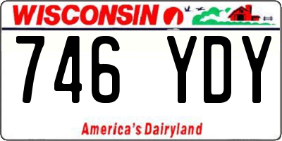 WI license plate 746YDY