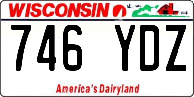 WI license plate 746YDZ