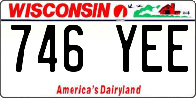 WI license plate 746YEE