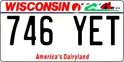 WI license plate 746YET