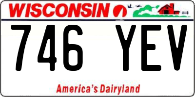 WI license plate 746YEV