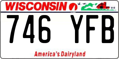 WI license plate 746YFB