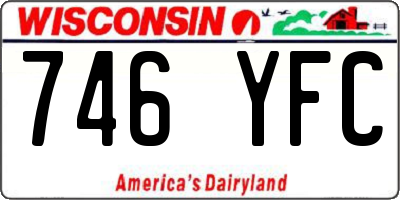 WI license plate 746YFC