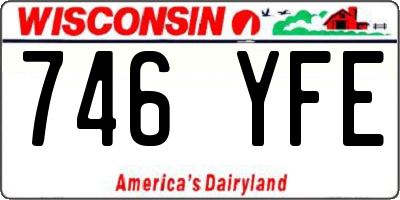 WI license plate 746YFE