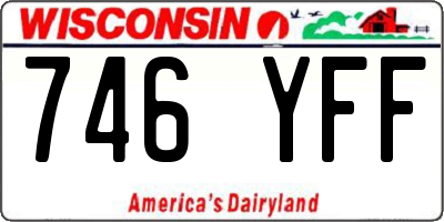 WI license plate 746YFF