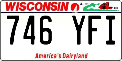 WI license plate 746YFI