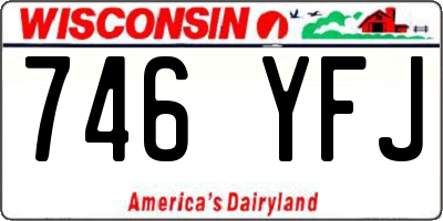 WI license plate 746YFJ