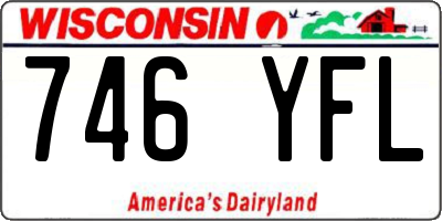 WI license plate 746YFL