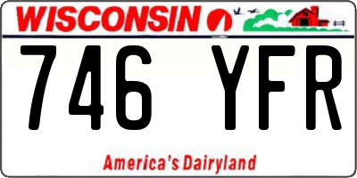 WI license plate 746YFR
