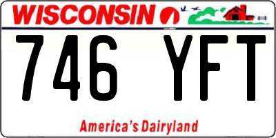 WI license plate 746YFT