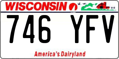 WI license plate 746YFV