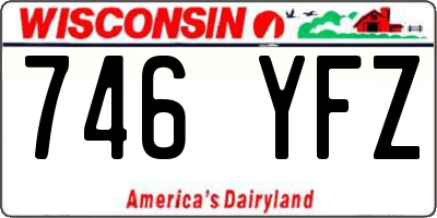 WI license plate 746YFZ