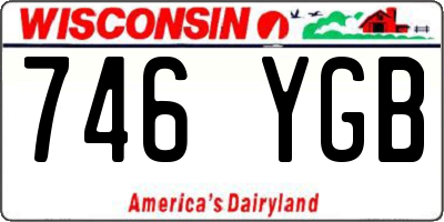 WI license plate 746YGB