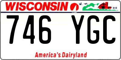 WI license plate 746YGC