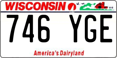 WI license plate 746YGE