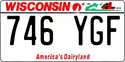 WI license plate 746YGF