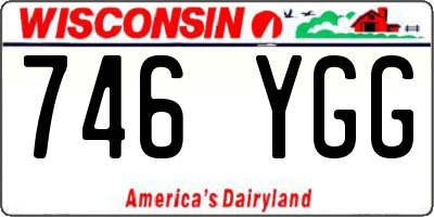 WI license plate 746YGG