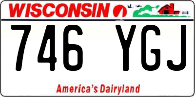 WI license plate 746YGJ