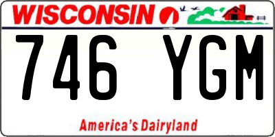 WI license plate 746YGM
