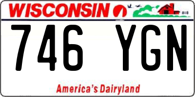 WI license plate 746YGN