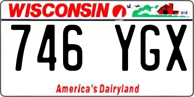 WI license plate 746YGX
