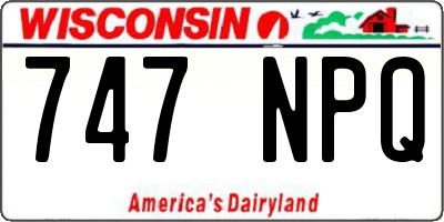 WI license plate 747NPQ