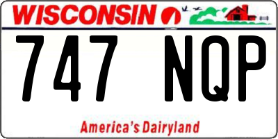 WI license plate 747NQP