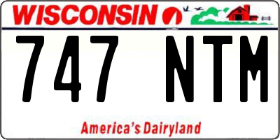 WI license plate 747NTM