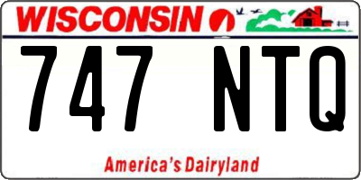 WI license plate 747NTQ
