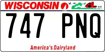 WI license plate 747PNQ