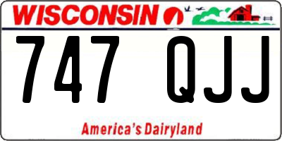 WI license plate 747QJJ