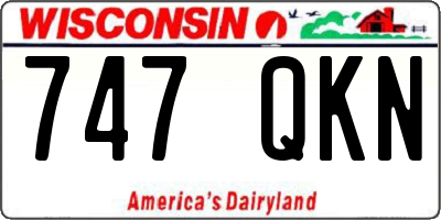 WI license plate 747QKN