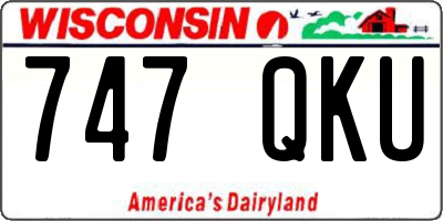 WI license plate 747QKU