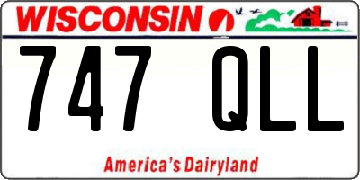 WI license plate 747QLL