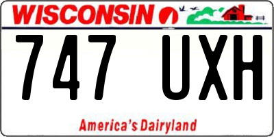 WI license plate 747UXH