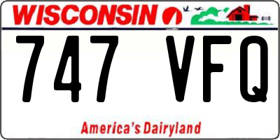 WI license plate 747VFQ