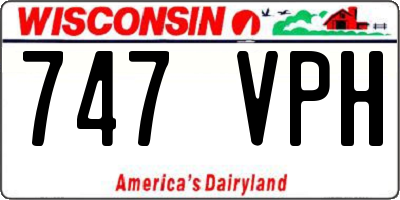 WI license plate 747VPH