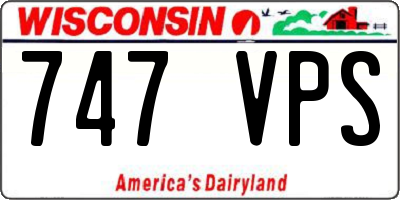 WI license plate 747VPS