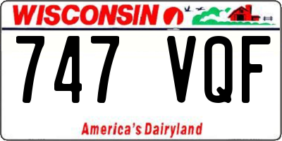 WI license plate 747VQF