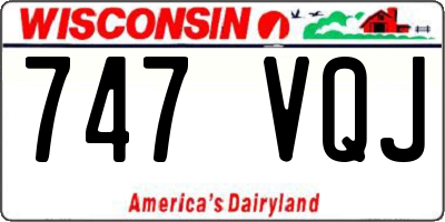 WI license plate 747VQJ