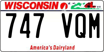WI license plate 747VQM
