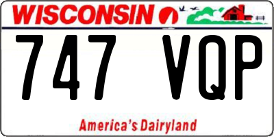WI license plate 747VQP