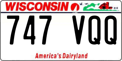 WI license plate 747VQQ