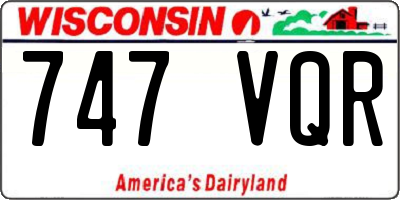 WI license plate 747VQR
