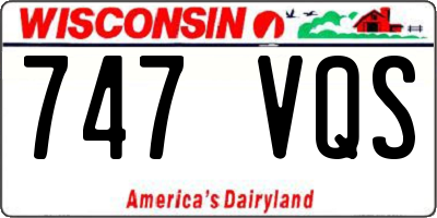 WI license plate 747VQS