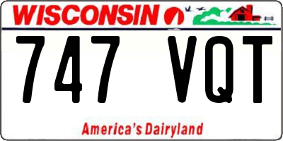 WI license plate 747VQT