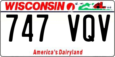 WI license plate 747VQV