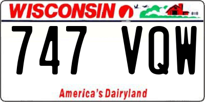 WI license plate 747VQW