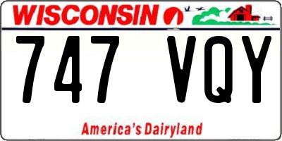 WI license plate 747VQY